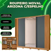 Guarda roupa casal com espelho - Foto 2