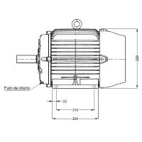 Motor Elétrico 20CV 4P Trifásico 220/380/440V - WEG-11405420 - Foto 4