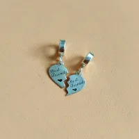  Berloque de Prata Personalizado - Amigas Best friends - BER561