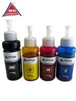 Kit refil de tinta Aston Preto 100 ml  Amarelo ,Azul, Magenta as cores  70 ml