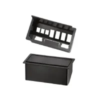 Estação de Trabalho Mesa Plataforma 1200 Para 1 Lugar Profundidade de 700 Pé Metal Trave com Calha e Caixa com Tomadas Lexus Smart  - Foto 2