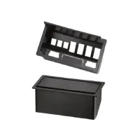 Estação de Trabalho Mesa Plataforma 1400 Para 1 Lugar Pé Metal Trave com Calha e Caixa com Tomadas Lexus Smart  - Foto 2