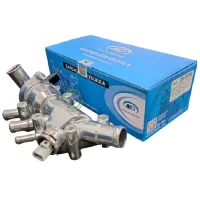 Kit Válvula Termostática Ford Fiesta 1.0 / 1.6 Flex ano 2004 a 2013  ALUMÍNIO - Foto 4