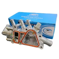 Kit Válvula Termostática Ford Focus 1.6 Flex ano 2004 a 2013  ALUMÍNIO - Foto 2