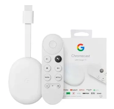 Google Chromecast 4 Gen 4K com Google TV - Branco