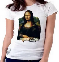 Baby look blusa feminina Mona Lisa Leonardo Da Vinci - Foto 5