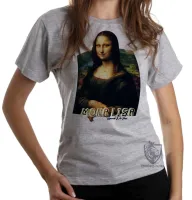 Baby look blusa feminina Mona Lisa Leonardo Da Vinci - Foto 6