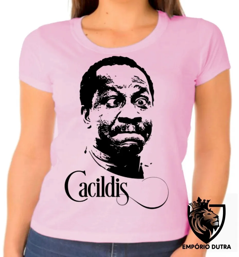 Baby look blusa feminina Mussum cacildis trapalhões engraçada Imagem