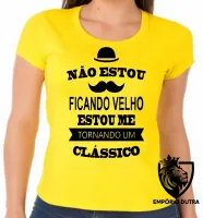 Baby look blusa feminina Não estou ficando velho classico - Foto 3