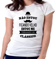 Baby look blusa feminina Não estou ficando velho classico - Foto 5