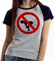 Baby look blusa feminina Não peide perto de mim peido pum - Foto 3