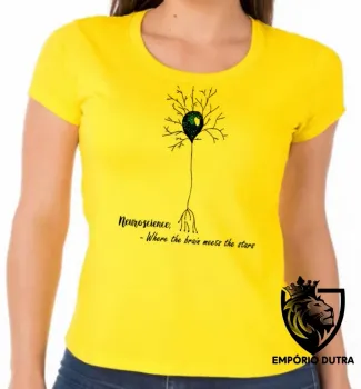 Baby look blusa feminina Neurônio humano enfermeira médico cerebro - Foto 2