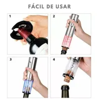 Kit Abridor Elétrico de Vinho Clink em Aço Inox- 5 Pçs  - Foto 4