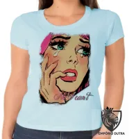 Baby look blusa feminina No I Cant garota chorando menina girl - Foto 2