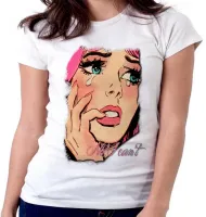 Baby look blusa feminina No I Cant garota chorando menina girl - Foto 5