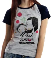 Baby look blusa feminina pai amor você - Foto 4