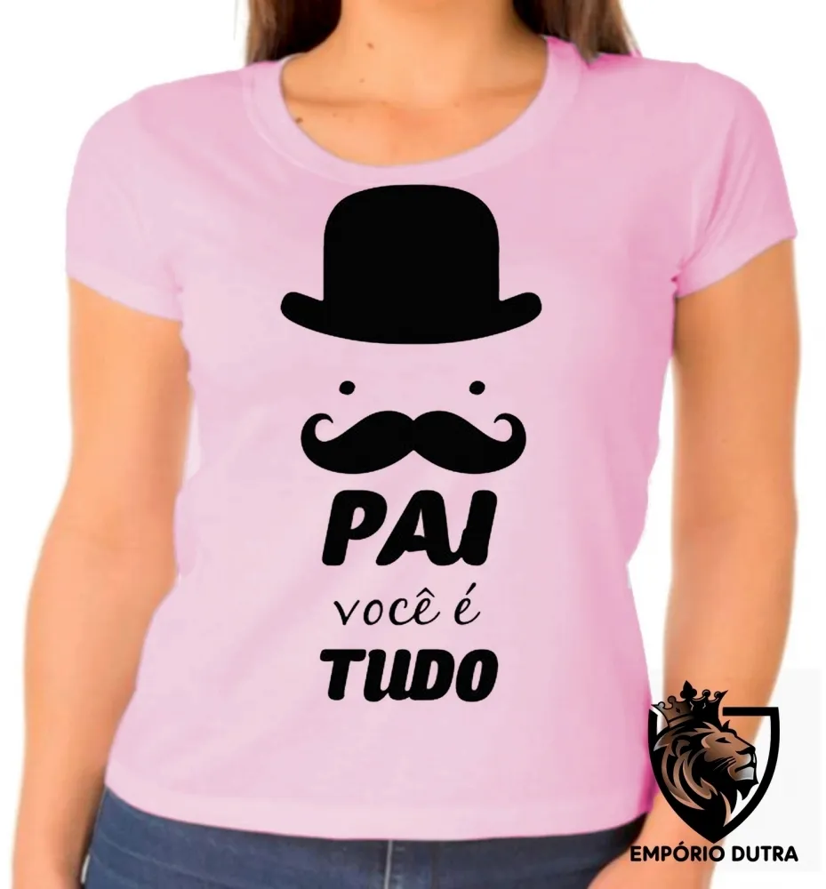 Baby look blusa feminina pai tudo Papai Imagem