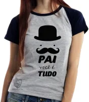 Baby look blusa feminina pai tudo Papai - Foto 5