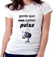 Baby look blusa feminina Peixe pesca pescador pescaria comer adora - Foto 6