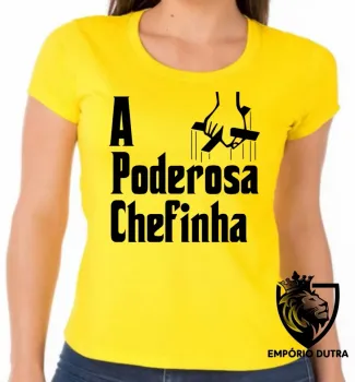 Baby look blusa feminina Poderosa Chefinha - Foto 2
