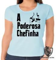 Baby look blusa feminina Poderosa Chefinha - Foto 3
