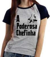 Baby look blusa feminina Poderosa Chefinha - Foto 5