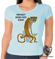 Baby look blusa feminina Privacidade não existe engraçada not - Foto 2