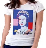 Baby look blusa feminina Rainha da Inglaterra Elizabeth jovem - Foto 5