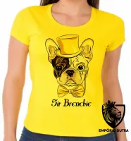 Baby look blusa feminina Sir Brenchie Buldogue Francês - Foto 3