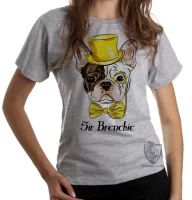 Baby look blusa feminina Sir Brenchie Buldogue Francês - Foto 6