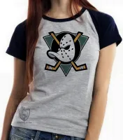Baby look blusa feminina Super Patos the Mighty Ducks - Foto 2