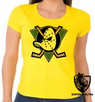 Baby look blusa feminina Super Patos the Mighty Ducks - Foto 5