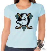 Baby look blusa feminina Super Patos the Mighty Ducks - Foto 6