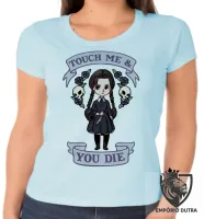 Baby look blusa feminina Touch me you die dead menina faca morte - Foto 2
