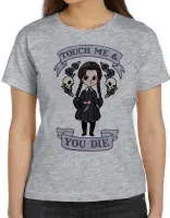 Baby look blusa feminina Touch me you die dead menina faca morte - Foto 5