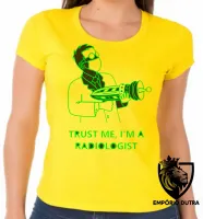 Baby look blusa feminina Trust me Im radiologia radiologista - Foto 3