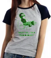 Baby look blusa feminina Trust me Im radiologia radiologista - Foto 4