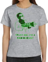 Baby look blusa feminina Trust me Im radiologia radiologista - Foto 5