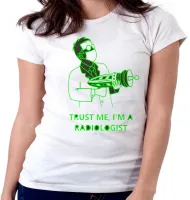 Baby look blusa feminina Trust me Im radiologia radiologista - Foto 6