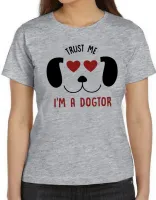 Baby look blusa feminina Veterinário médico dogtor cão dog - Foto 5