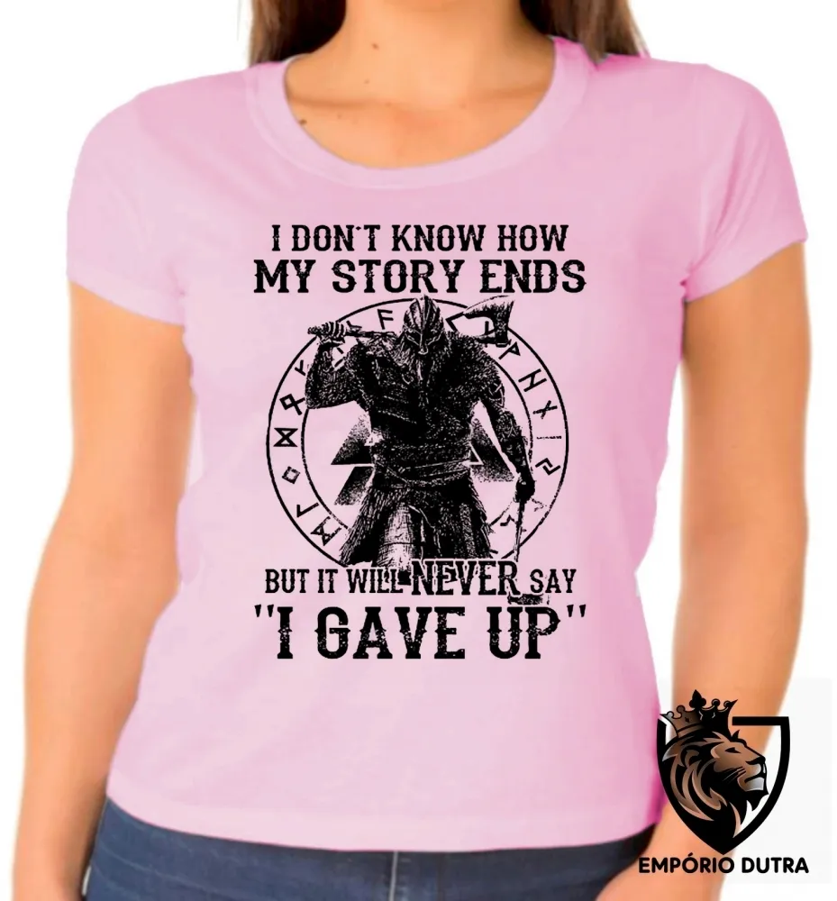 Baby look blusa feminina Vikings my story