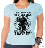 Baby look blusa feminina Vikings my story - Foto 2