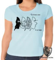 Baby look blusa feminina Você tem mais corpos espiritual - Foto 6