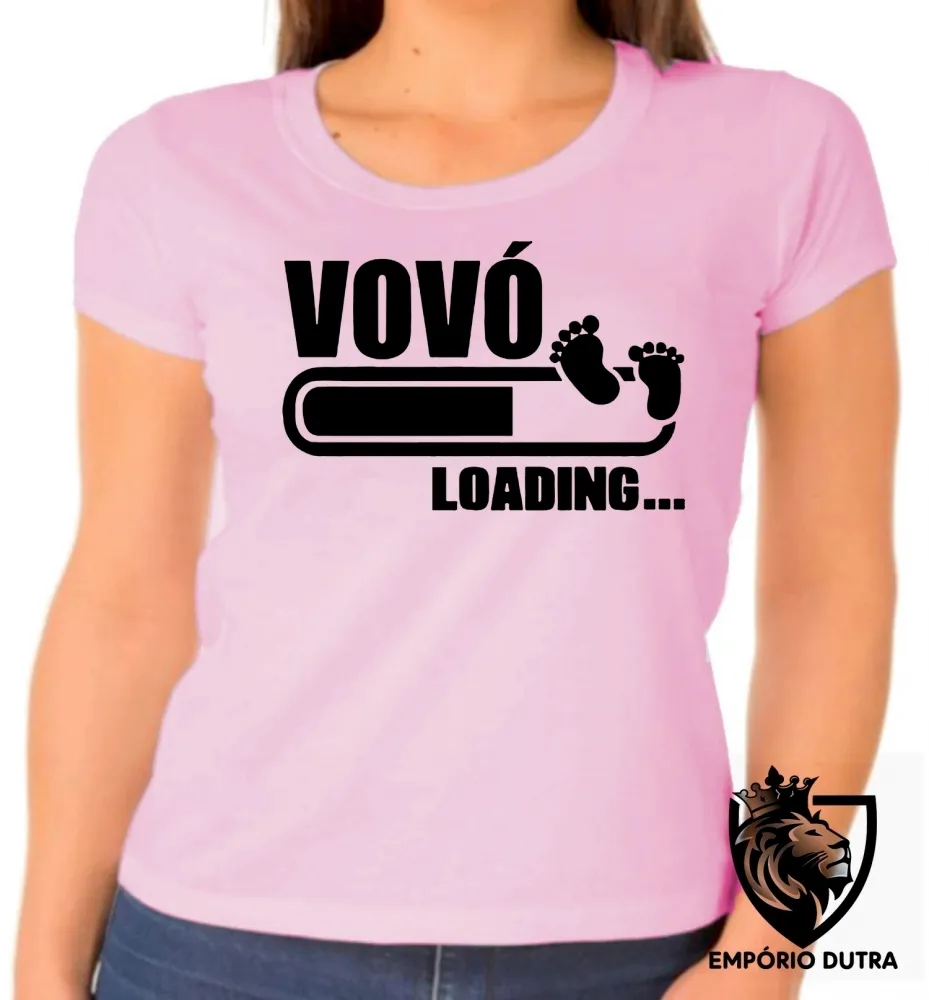 Baby look blusa feminina vovó presente vó mãe bateria carregando Imagem