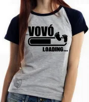 Baby look blusa feminina vovó presente vó mãe bateria carregando - Foto 4