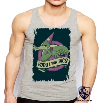 Camiseta Regata adulto ou infantil Zé Jacaré Vodu pica pau