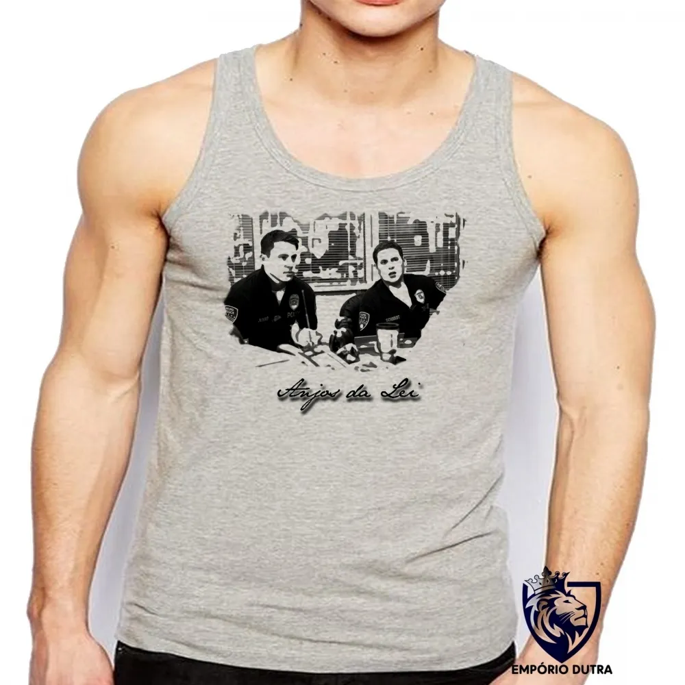 Camiseta Regata adulto ou infantil Anjos da Lei filme policial tiras Imagem