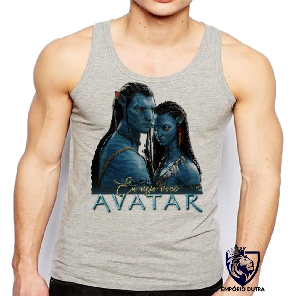 Camiseta Regata adulto ou infantil Avatar eu vejo você Imagem