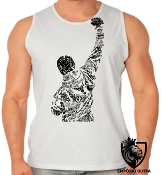 Camiseta Regata adulto ou infantil Balboa letras rocky boxe - Foto 2