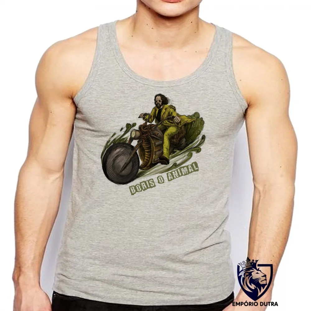 Camiseta Regata adulto ou infantil boris animal mib homens preto Imagem